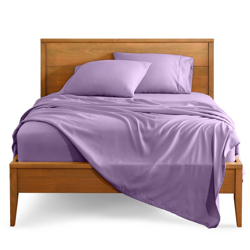 Bare Home Twin XL Sheet Set - College Dorm Size - Luxury 1800 Ultra-Soft Microfiber Twin Extra Long Bed Sheets - Deep Pockets - Easy Fit - Extra Soft - 3 Piece Set - Bed Sheets (Twin XL, Lavender) - Image 1